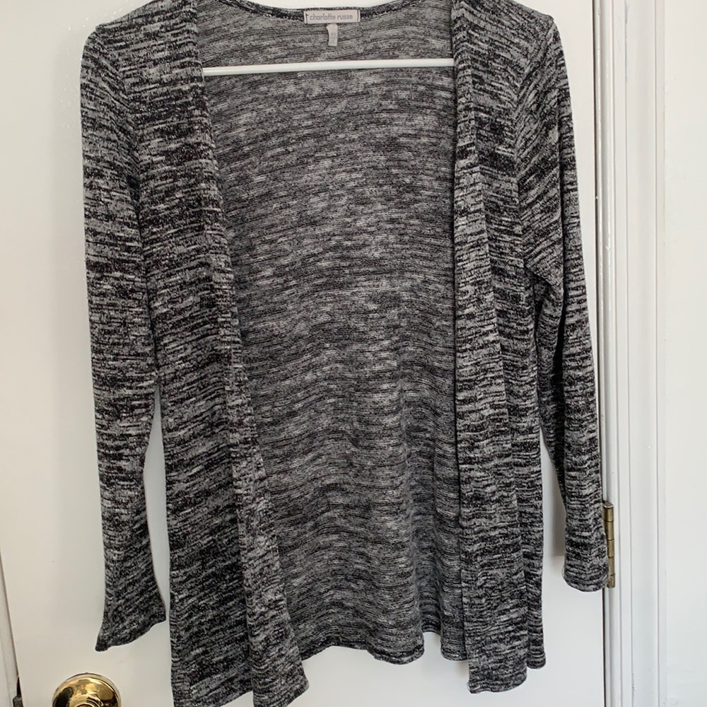 Charlotte Russe Heather Gray Cardigan - XS